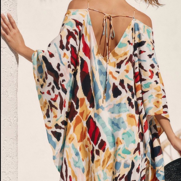 Anthropologie Neutral Motif Cover Up/Dress - Picture 2 of 6